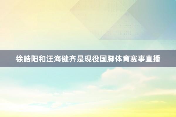 徐皓阳和汪海健齐是现役国脚体育赛事直播