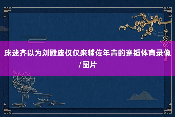 球迷齐以为刘殿座仅仅来辅佐年青的蹇韬体育录像/图片
