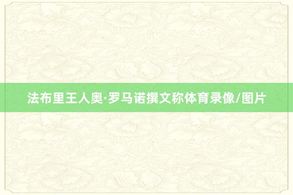法布里王人奥·罗马诺撰文称体育录像/图片
