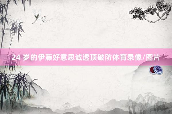 24 岁的伊藤好意思诚透顶破防体育录像/图片