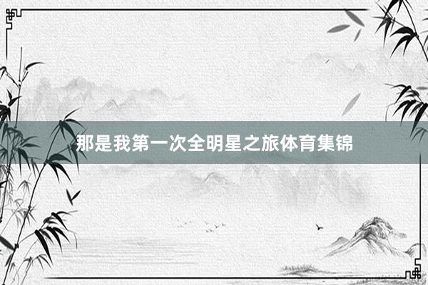 那是我第一次全明星之旅体育集锦
