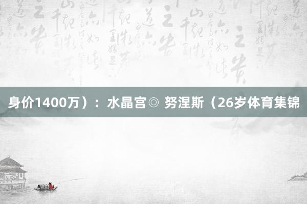 身价1400万）：水晶宫◎ 努涅斯（26岁体育集锦