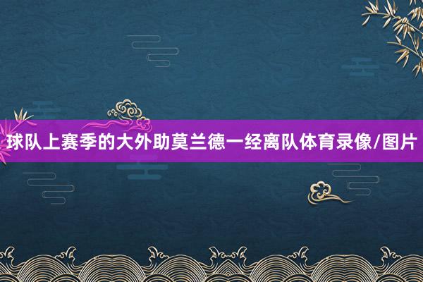 球队上赛季的大外助莫兰德一经离队体育录像/图片