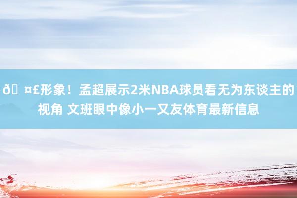 🤣形象！孟超展示2米NBA球员看无为东谈主的视角 文班眼中像小一又友体育最新信息