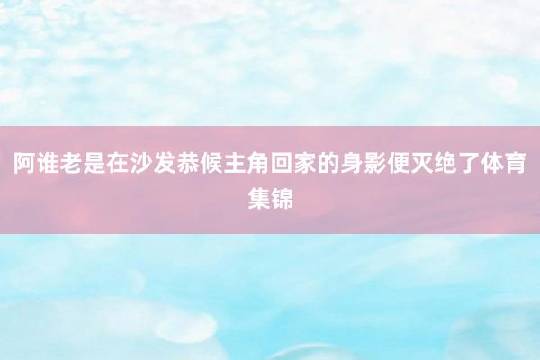 阿谁老是在沙发恭候主角回家的身影便灭绝了体育集锦