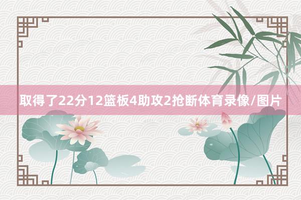 取得了22分12篮板4助攻2抢断体育录像/图片